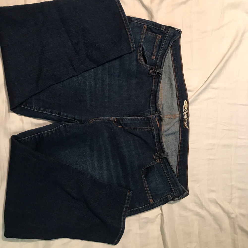 Old navy boyfriend cropped jeans
